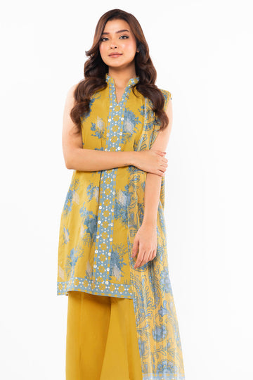 Alkaram Studio SS-09-24 Yellow Spring Summer Collection Online Shopping